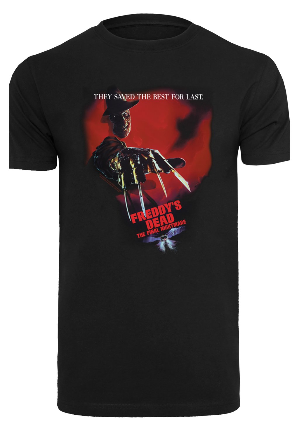 

Футболка с принтом NIGHTMARE ON ELM STREET FREDDY'S DEAD F4NT4STIC, черный