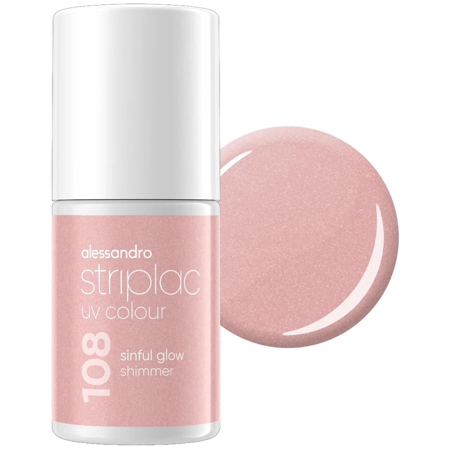 УФ-лак для ногтей «Sinful Glow Shimmer» от alessandro Striplac Alessandro