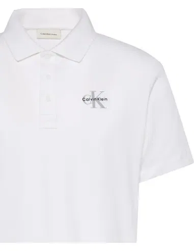Поло из хлопка Calvin Klein, белый — фото 3