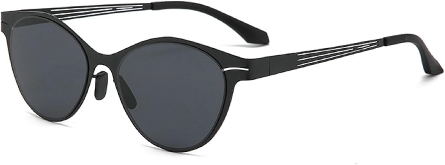 

Ретро-солнцезащитные очки «кошачий глаз» для женщин и мужчин, модные овальные солнцезащитные очки в стиле 90-х, защита от УФ-излучения, металлические градиентные солнцезащитные очки для женщин mincl, Black