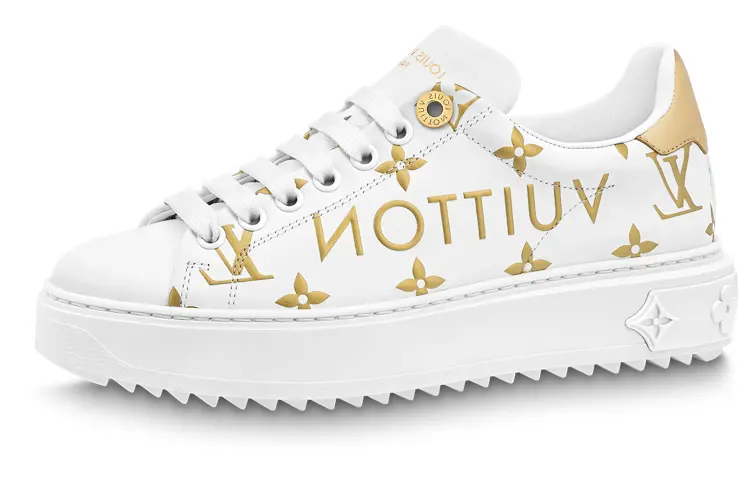 Кроссовки женские Louis Vuitton, белый / золотой