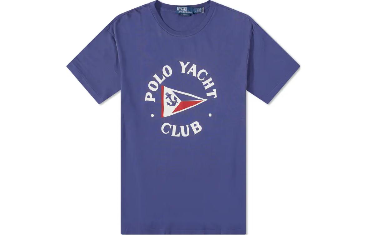 Футболка Polo Yacht Club из хлопка Polo Ralph Lauren, фиолетовый — фото 3