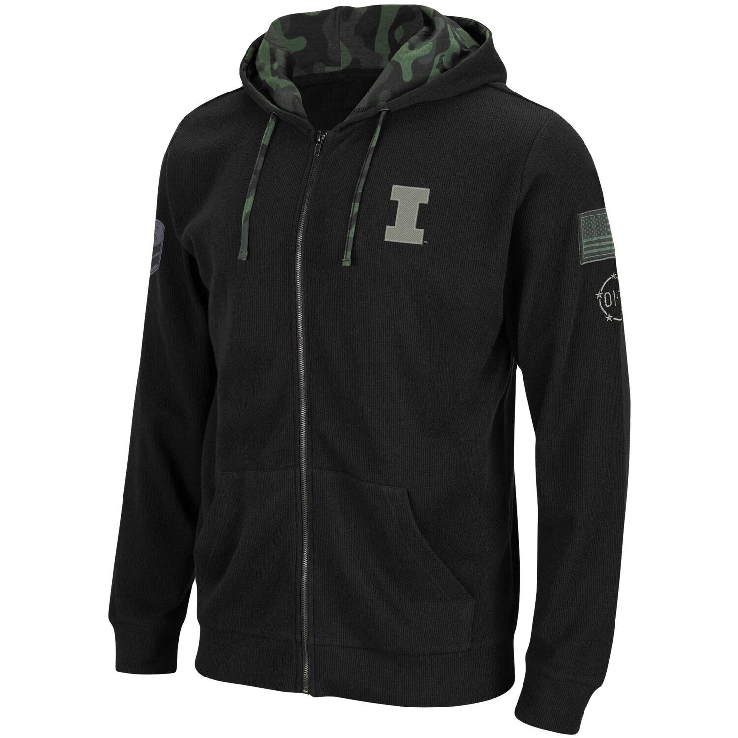 

Мужская черная толстовка с молнией во всю длину Illinois Fighting Illini OHT Military Appreciation Waffle Colosseum, Черный, Мужская черная толстовка с молнией во всю длину Illinois Fighting Illini OHT Military Appreciation Waffle Colosseum