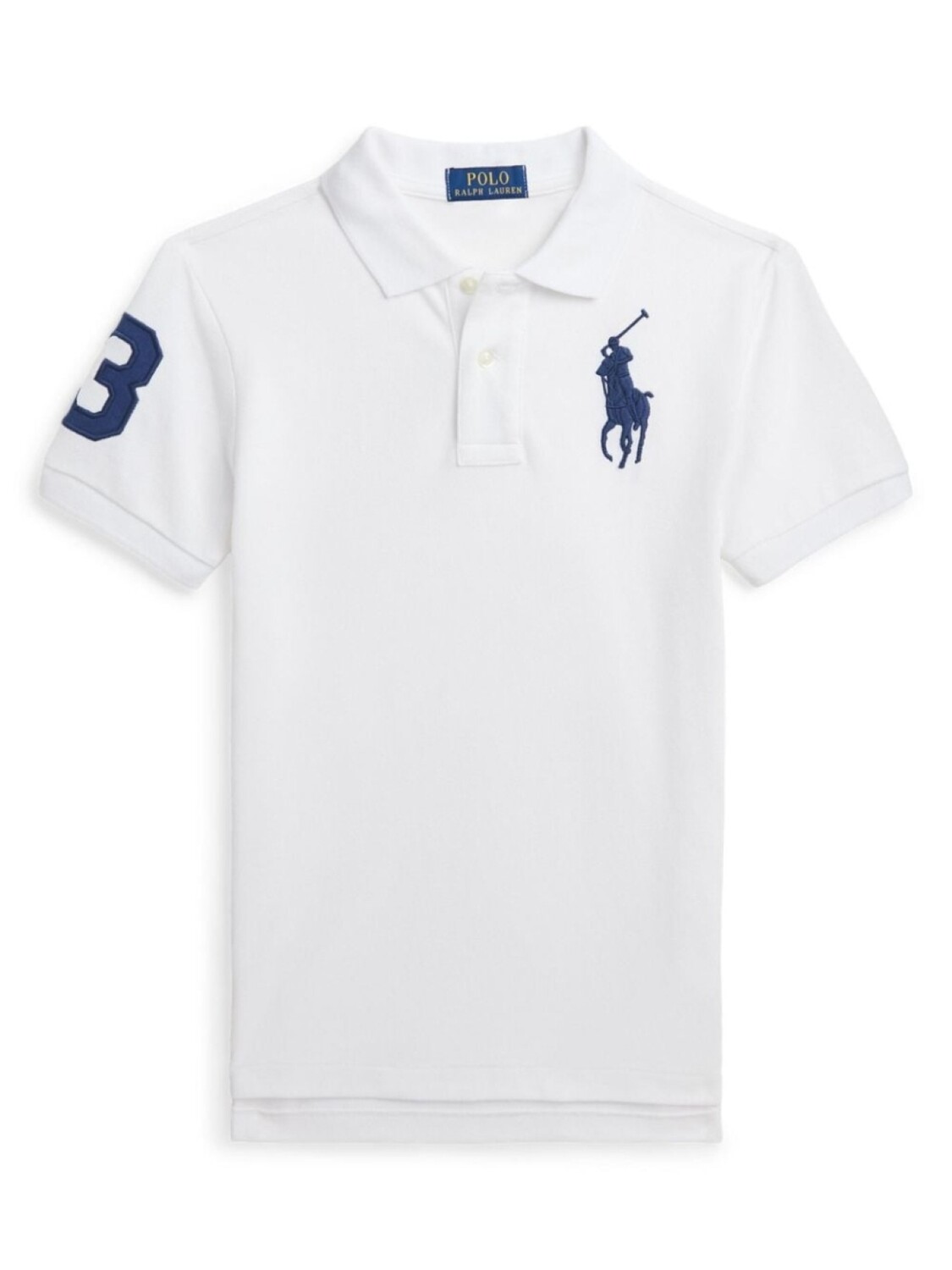 

Ralph Lauren Kids рубашка-поло из хлопка с вышивкой Polo Pony, белый