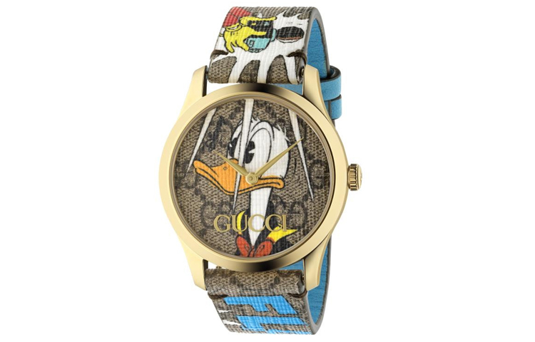 

GUCCI Часы G Timeless Collection Wrist Watch Quartz Movement Canvas Leather Strap Coffee Watch Dial Women's Watch