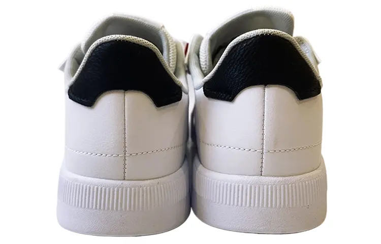 Антискользящие износостойкие низкие скейтбордские кроссовки мужские All White/Black PEAK — фото 3