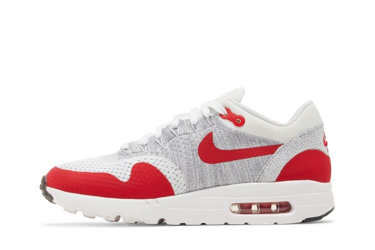 Кроссовки Nike Air Max 1 Ultra Flyknit 'White University Red', белый — фото 3