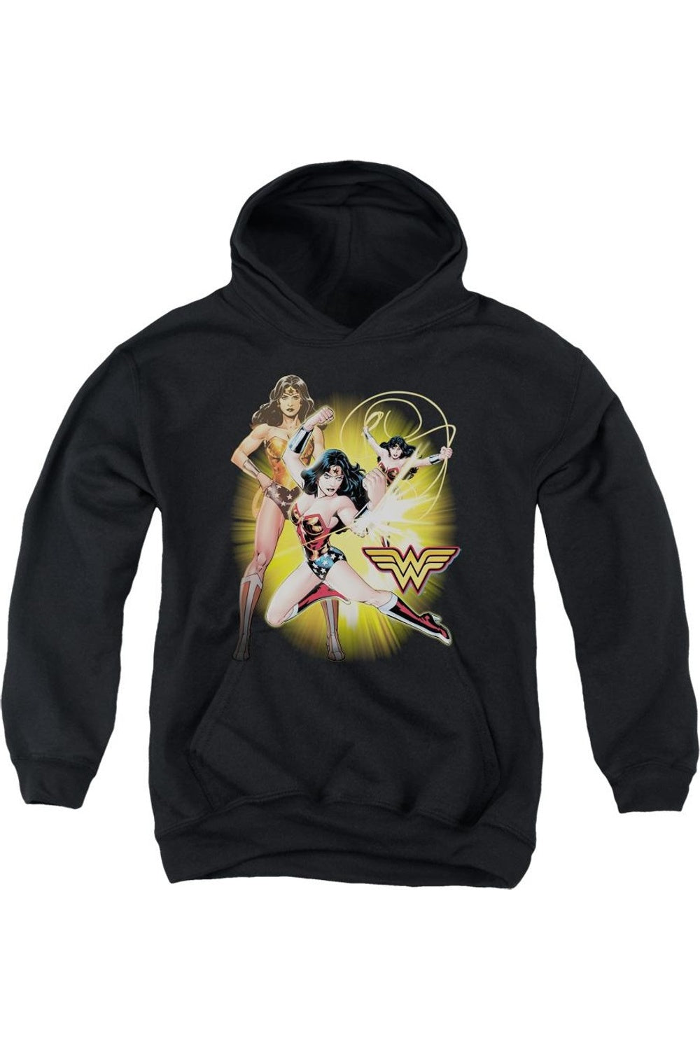 

Толстовка с капюшоном Wonder Woman из Лиги справедливости Америки для детей Gildan, черный