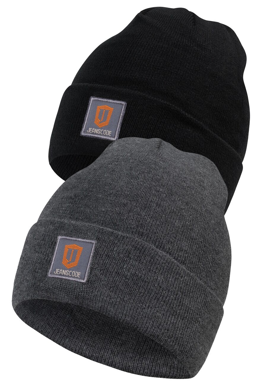 

Шапка INDICODE JEANS Beanie Vulcano, темно-серый/черный