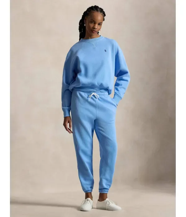 Толстовка loose fit Polo Ralph Lauren, небесно-голубой — фото 2