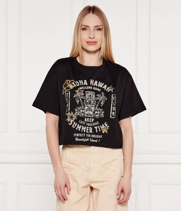 

Футболка тики-клуб Cropped fit Akep, черный