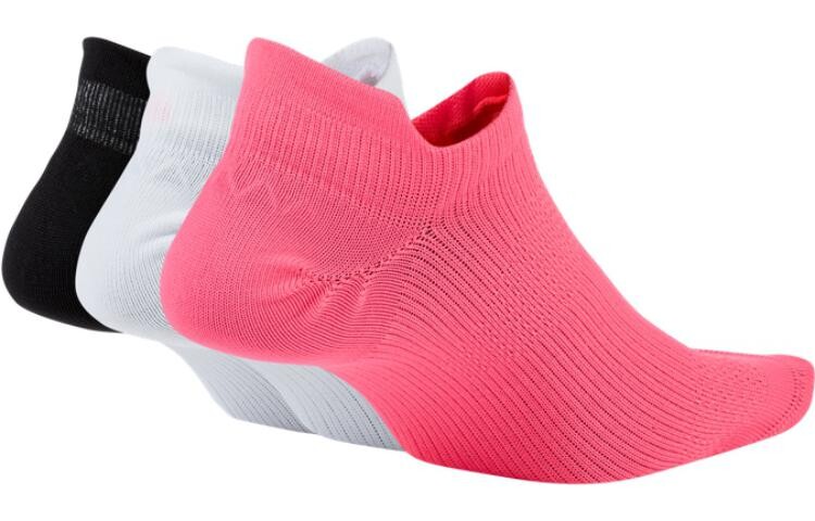 Женские носки Nike, цвет 3双装（黑(白)麻黄+麻黄(白)+白(麻黄)） — фото 2