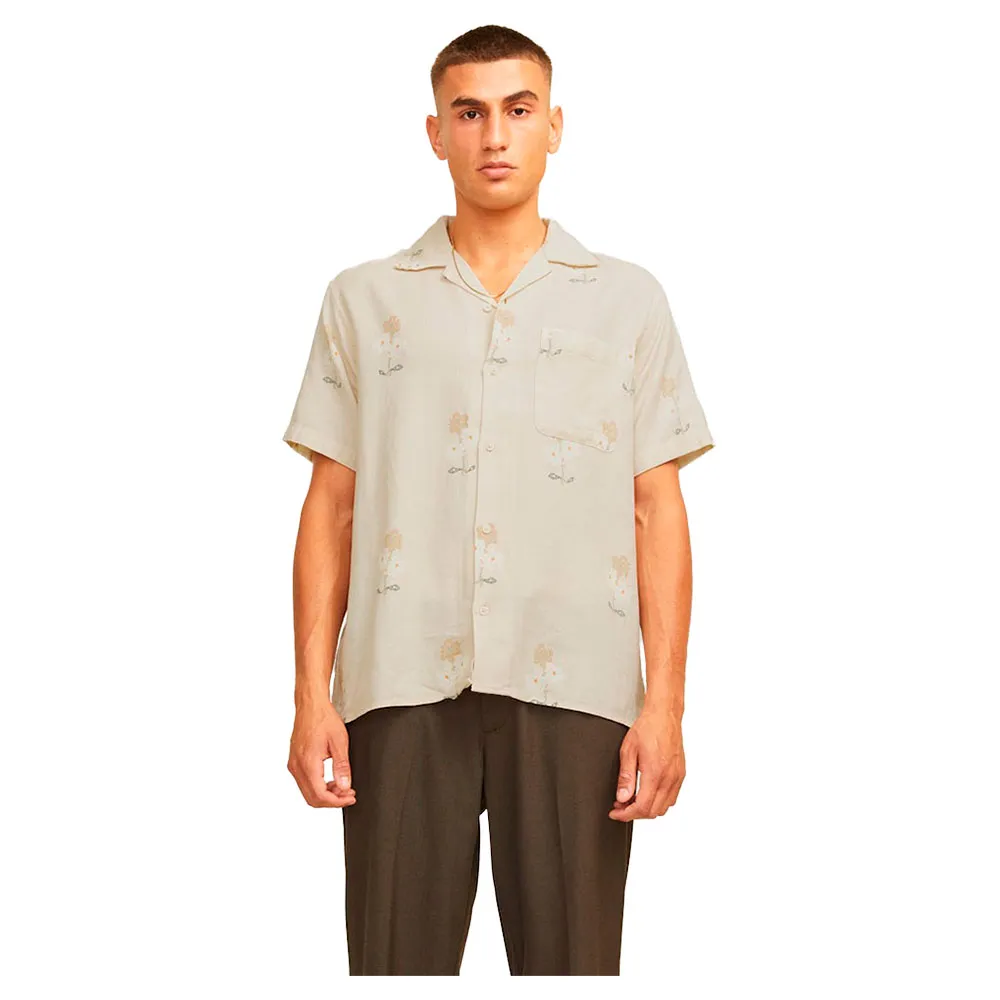 

Рубашка с коротким рукавом Jack & Jones Mateo Resort STYD24, бежевый