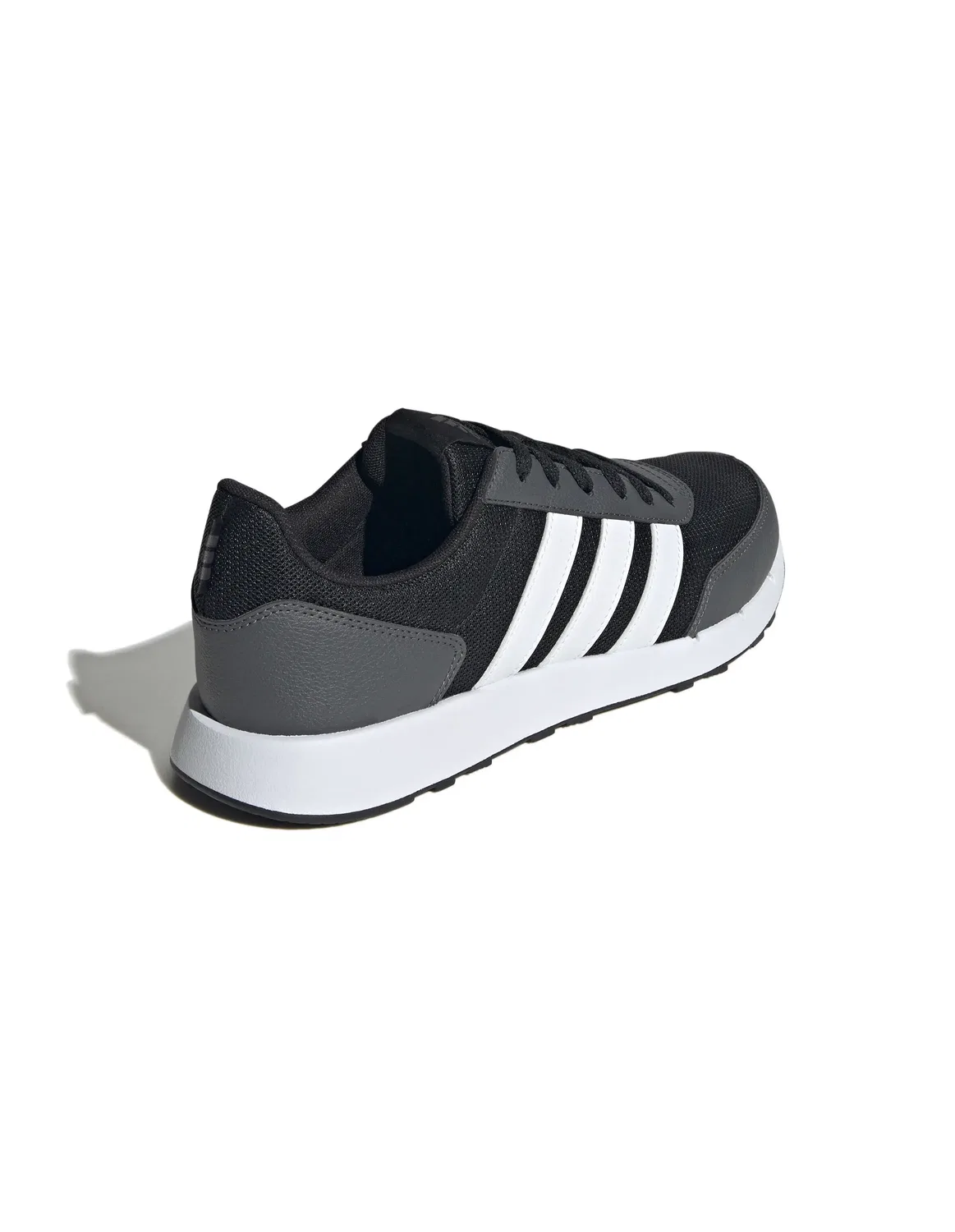 Кроссовки низкие Run 5 Adidas core black/white/grey six — фото 2