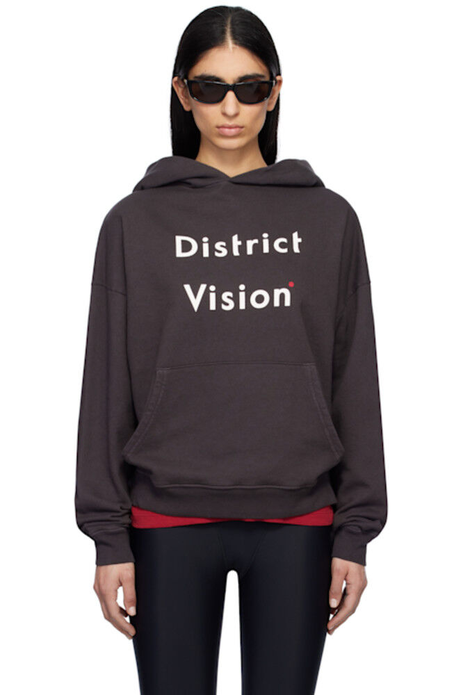 

Черная калифорнийская хлопковая толстовка с капюшоном District Vision