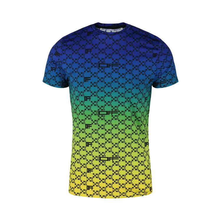 

Футболка Off-White Athletic Monogram Short-Sleeve 'Multicolor', разноцветный