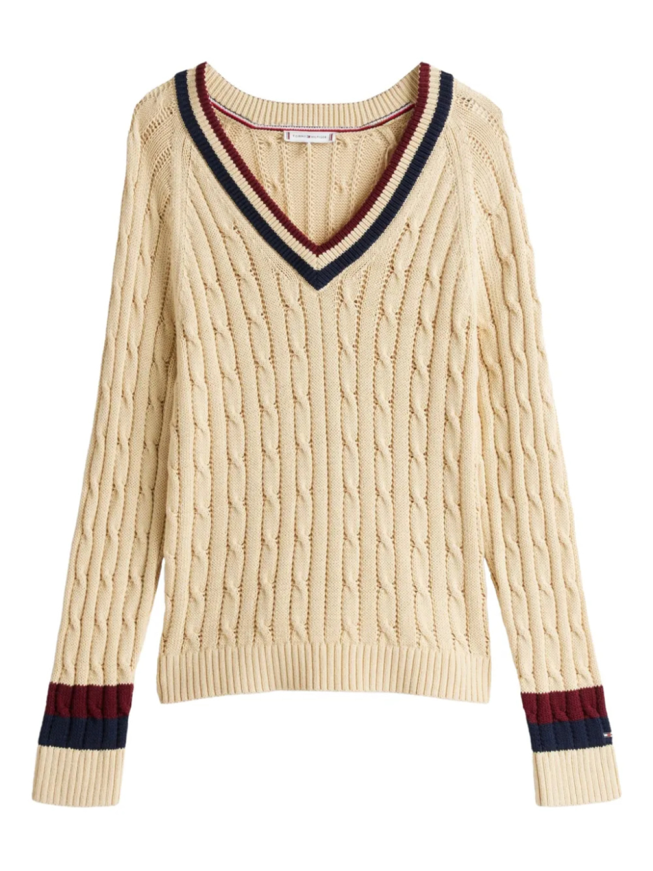 

Свитер косой вязки Tommy Hilfiger, нейтральный