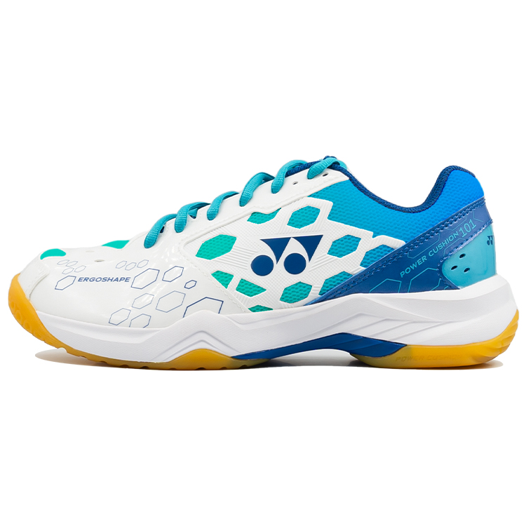 YONEX Бадминтонные кроссовки Power Cushion с низким верхом, износостойкие, унисекс, белые, синие, бирюзовые