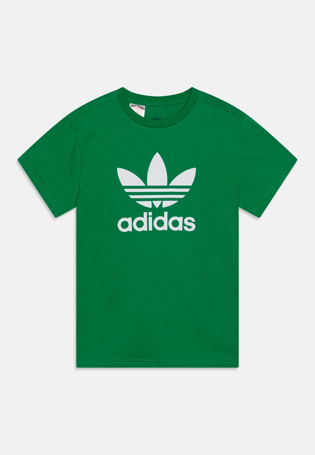 Футболка с набивным рисунком Trefoil Tee Unisex adidas Originals, зеленая — фото 2