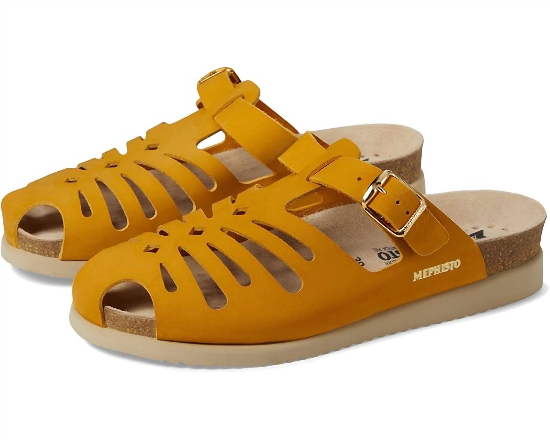 Женские сандалии Hedina в цвете охра MEPHISTO, Ochre — фото 4