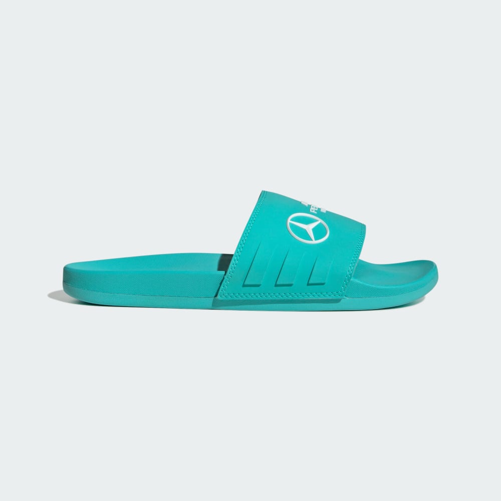 

Шлепанцы Adidas Mercedes - AMG Petronas Formula One Team Adilette Comfort Slides, цвет Semi Mint Rush/Cloud White/Semi Mint Rush
