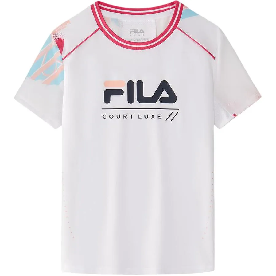 Футболка унисекс с круглым вырезом FILA KIDS, All Over Print