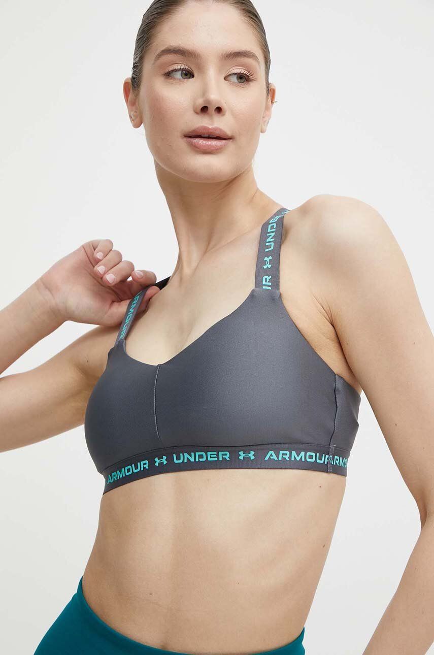 

Спортивный бюстгальтер с перекрестной спинкой Under Armour, серый