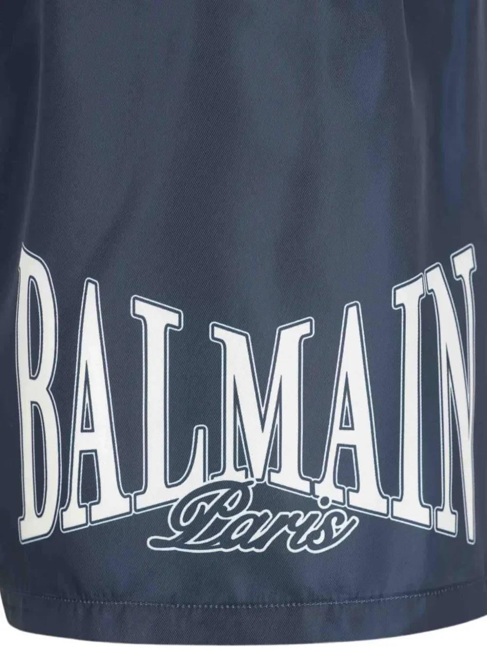 Шорты для плавания с принтом в виде логотипа BALMAIN, синий — фото 4