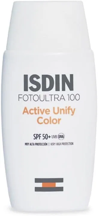 Солнцезащитный флюид для лица Isdin Foto Ultra 100 Active UnifyColor SPF50+ 50 мл белый