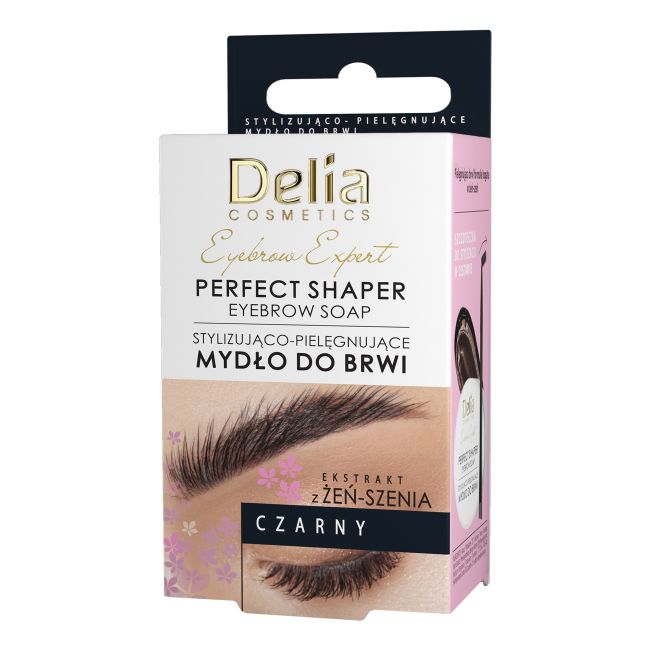 

Косметика Perfect Shaper черное мыло для бровей Delia, 10 мл