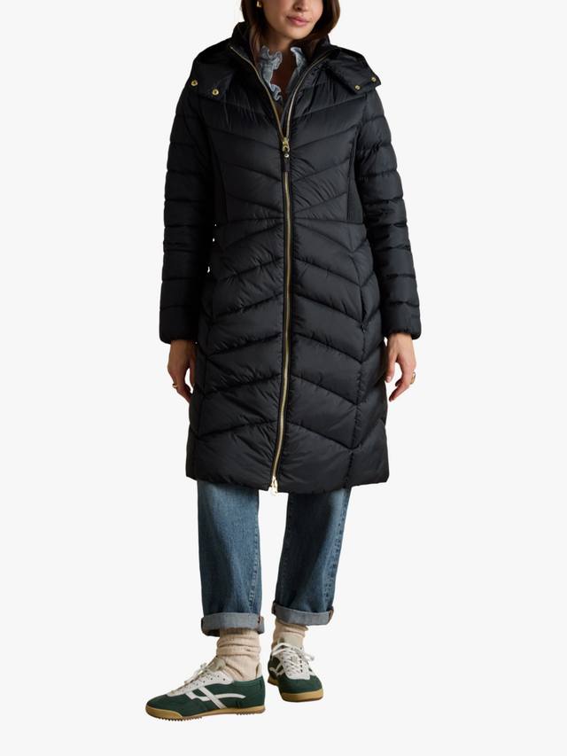 

Длинное стеганое пальто Joules, Navy