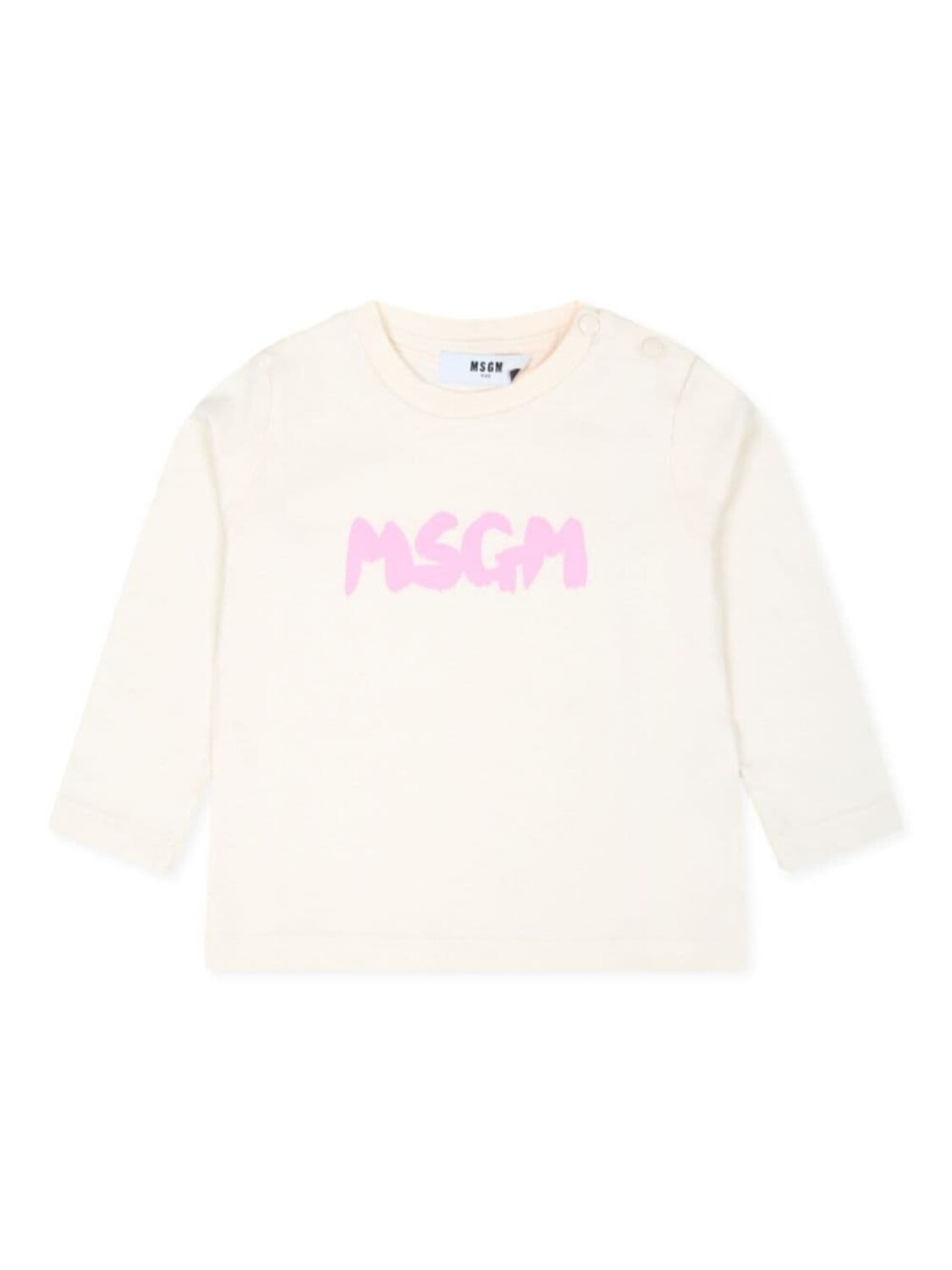 

MSGM Kids футболка с логотипом, белый
