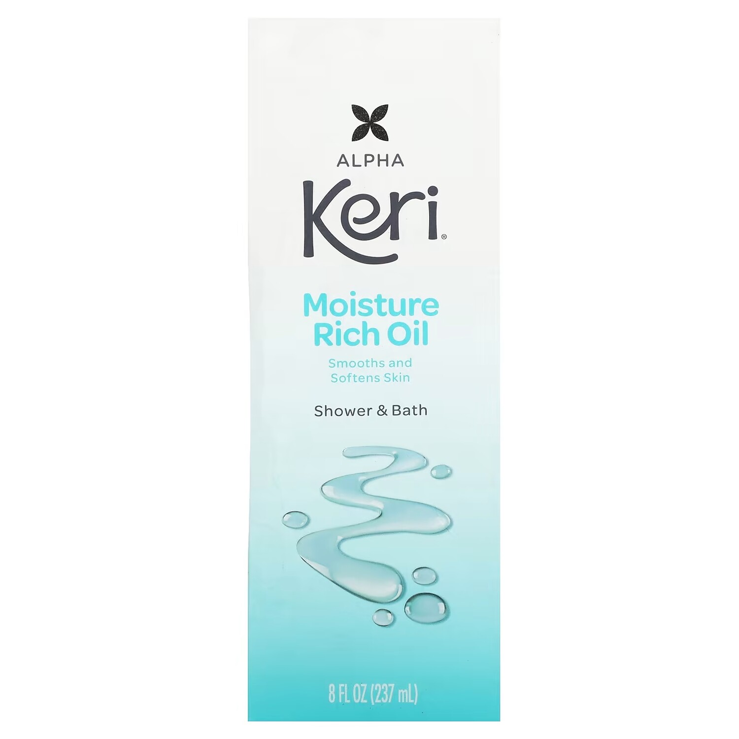Увлажняющее масло для душа и ванны Keri Moisture Rich Oil, 237 мл — фото 2