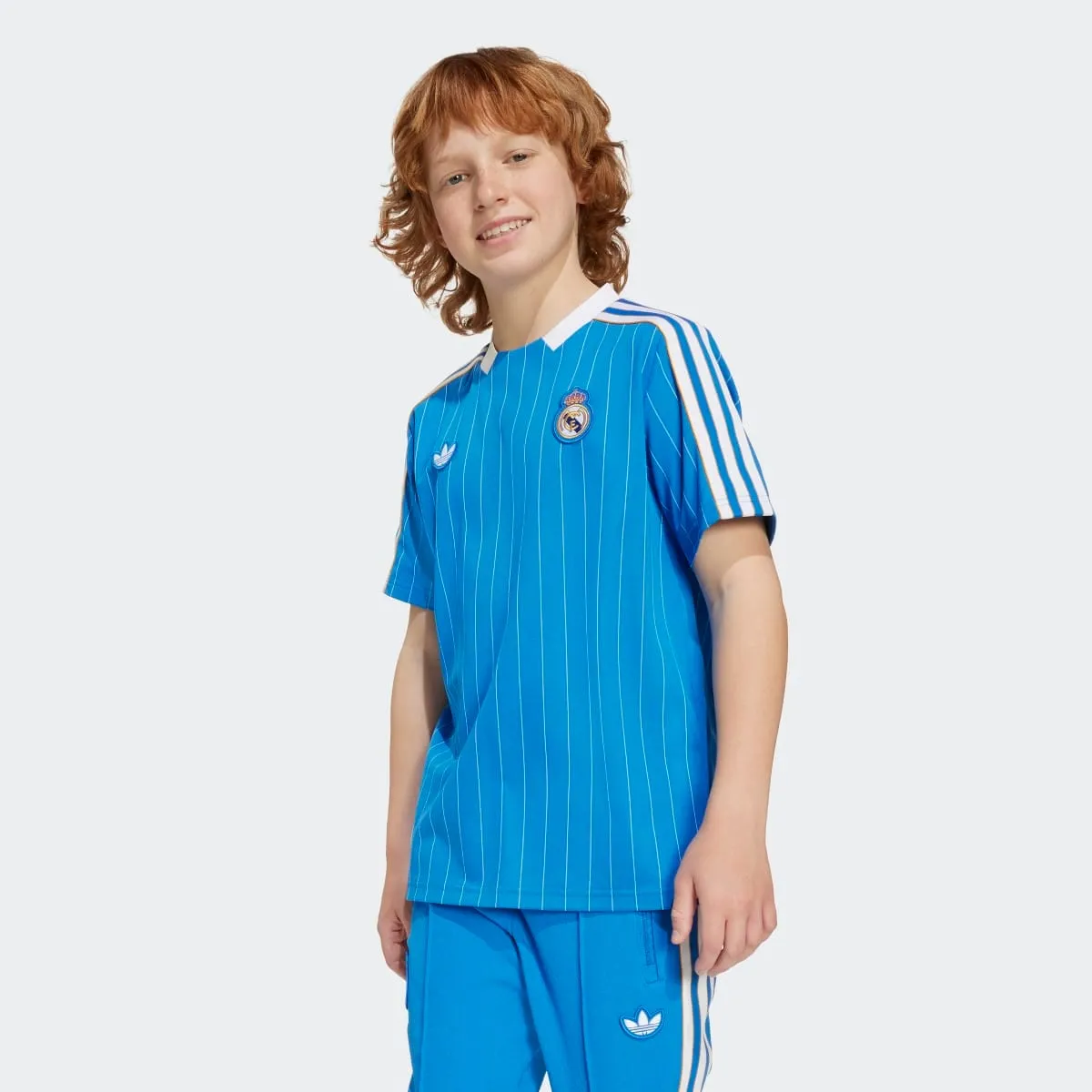Детская футболка Real Madrid CF CF Terrace Icons Originals adidas, синий — фото 3