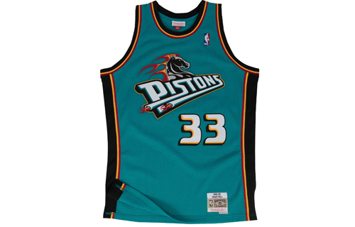 

Аутентичная дорожная майка NBA Detroit Pistons 98 Grant Hill Mitchell Ness