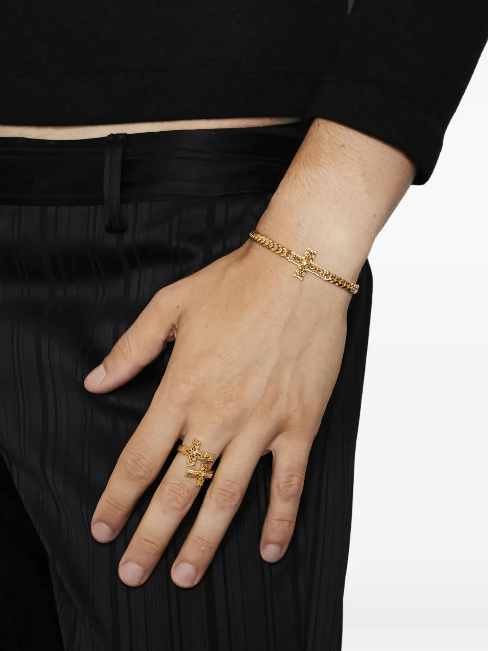 

Кольцо Notre-Dame Contrarie Emanuele Bicocchi, золотистый