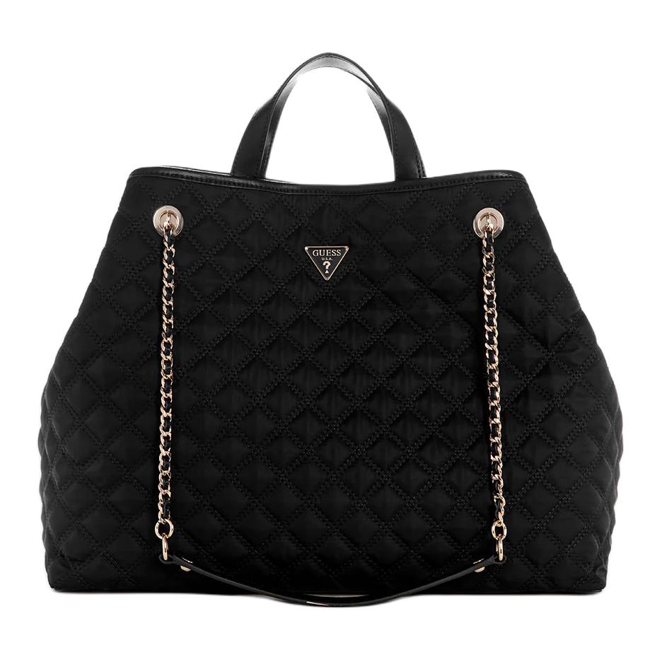 

GUESS Искусственная кожа комбинированная сумка через плечо кроссбоди клатч женская черная, Black