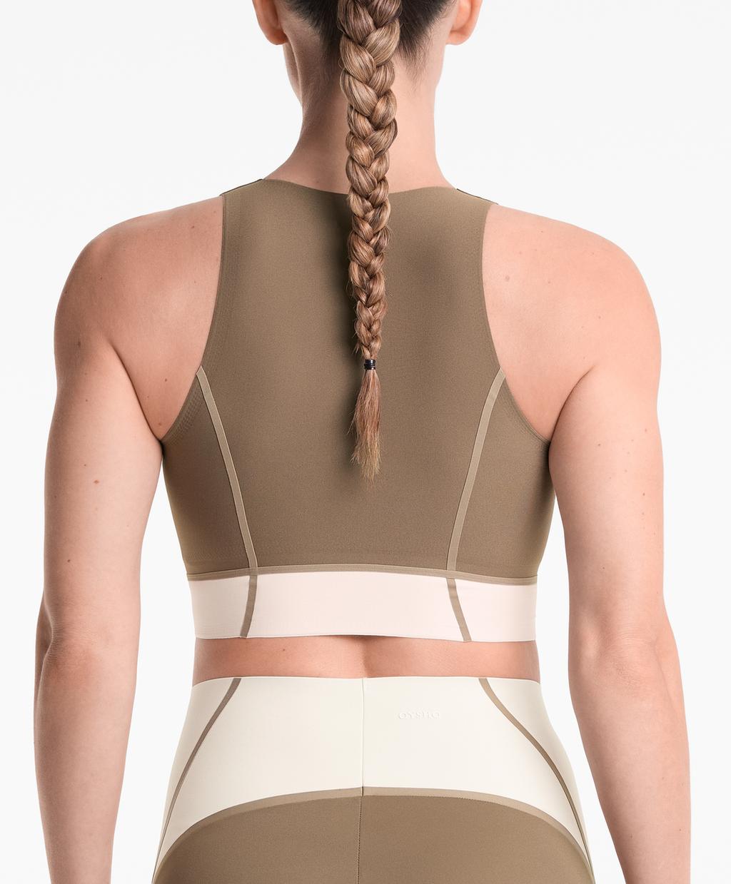 

Идеально подходящая майка Oysho, цвет Washed Khaki