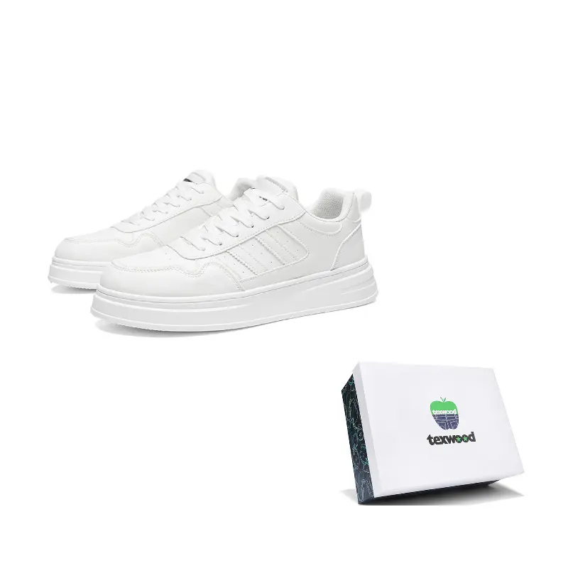 

TEXWOOD Мужские низкие скейтерские кеды Box в белом цвете, цвет White