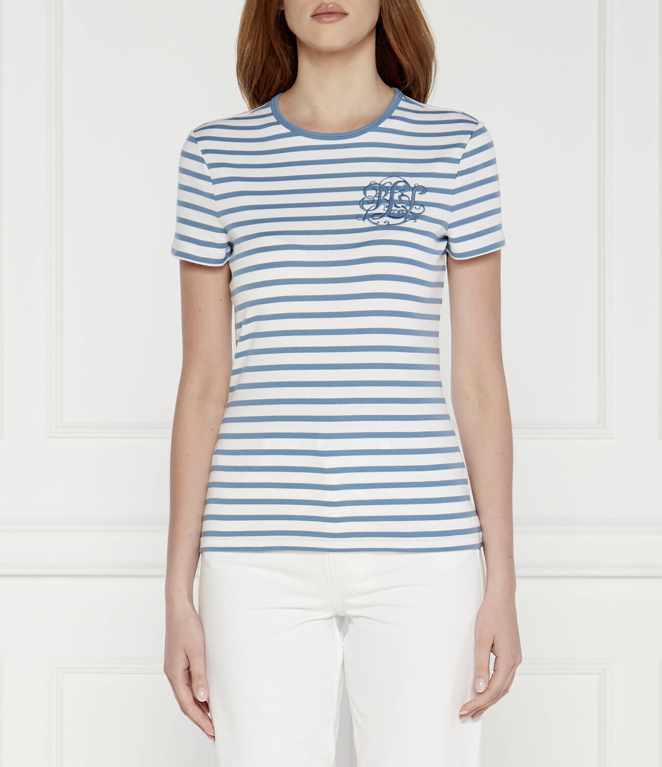 

Футболка LAUREN RALPH LAUREN Slim Fit stretch, белый