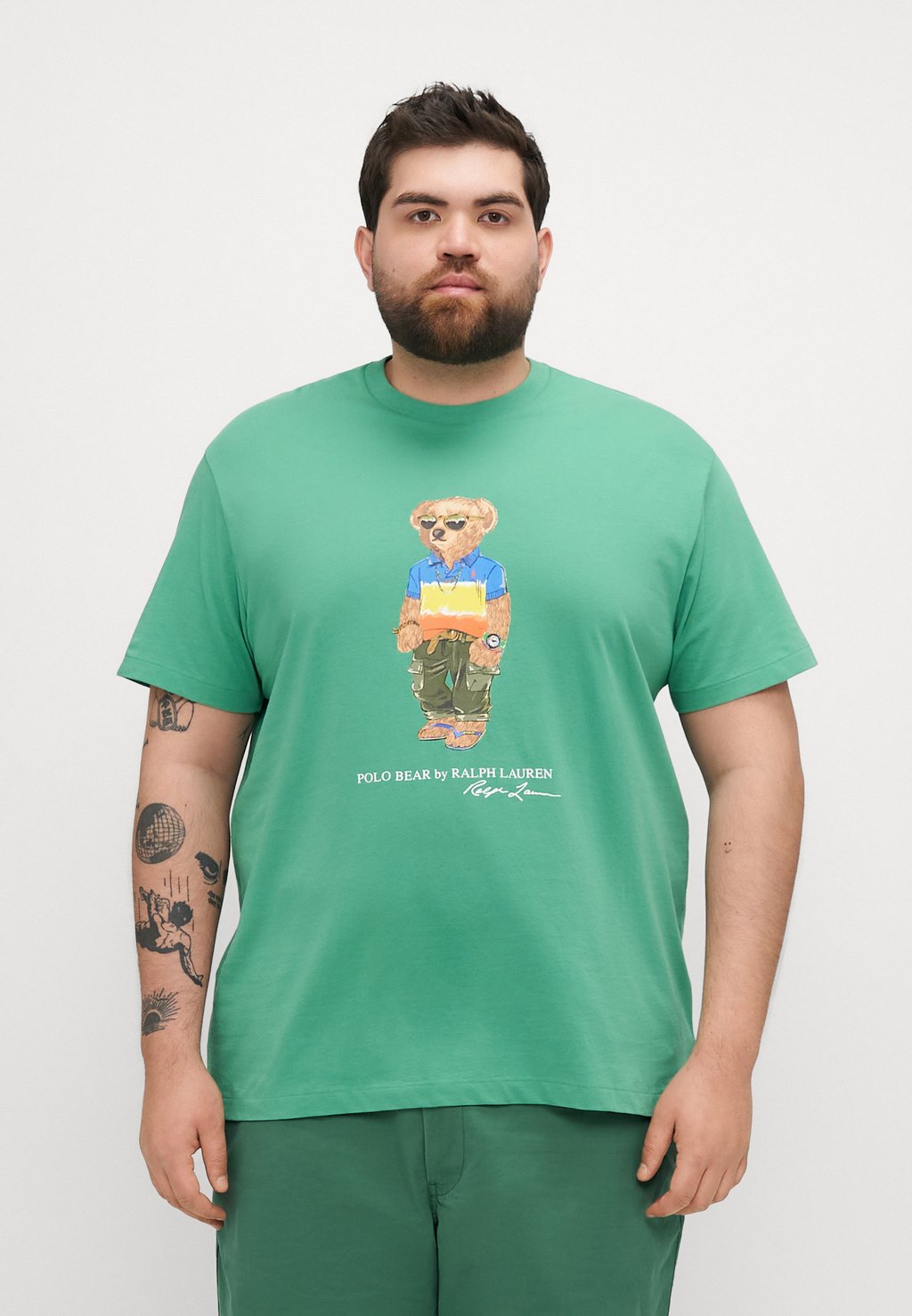 

Футболка с принтом Polo Ralph Lauren Big & Tall, зеленый