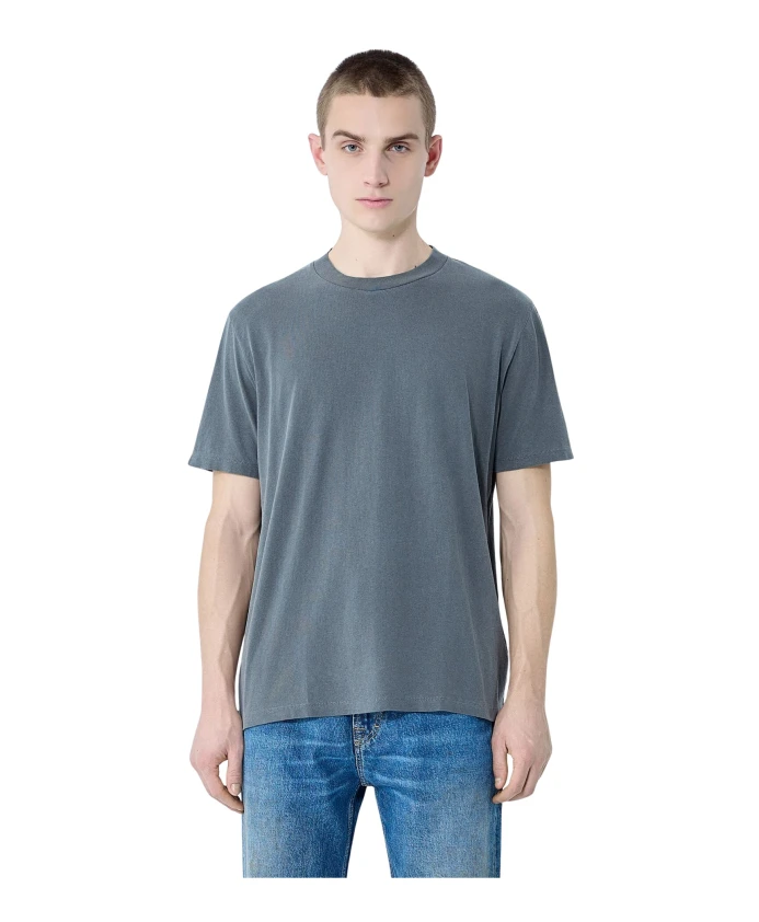 

Хлопковая футболка с круглым вырезом и короткими рукавами. Our Legacy, серый