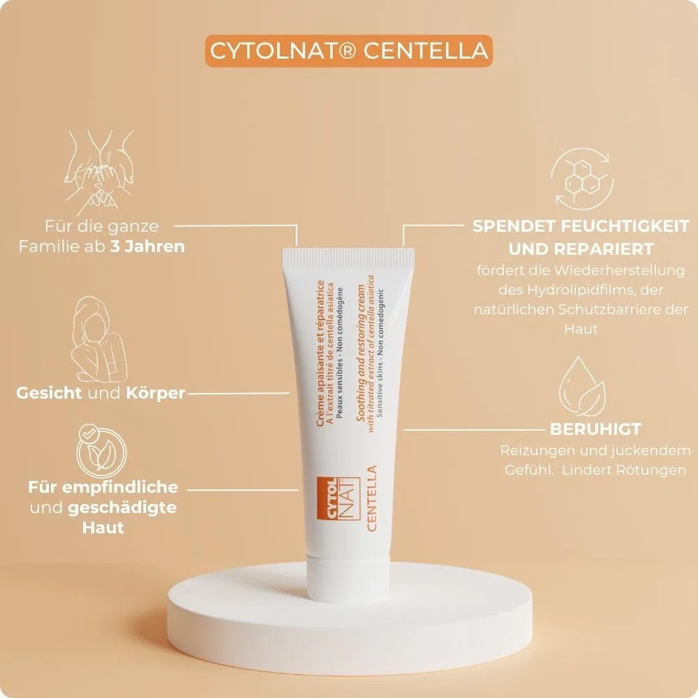Гипоаллергенный успокаивающий крем с центеллой «Centella asiatica» от Cytolnat Cytolnat — фото 2