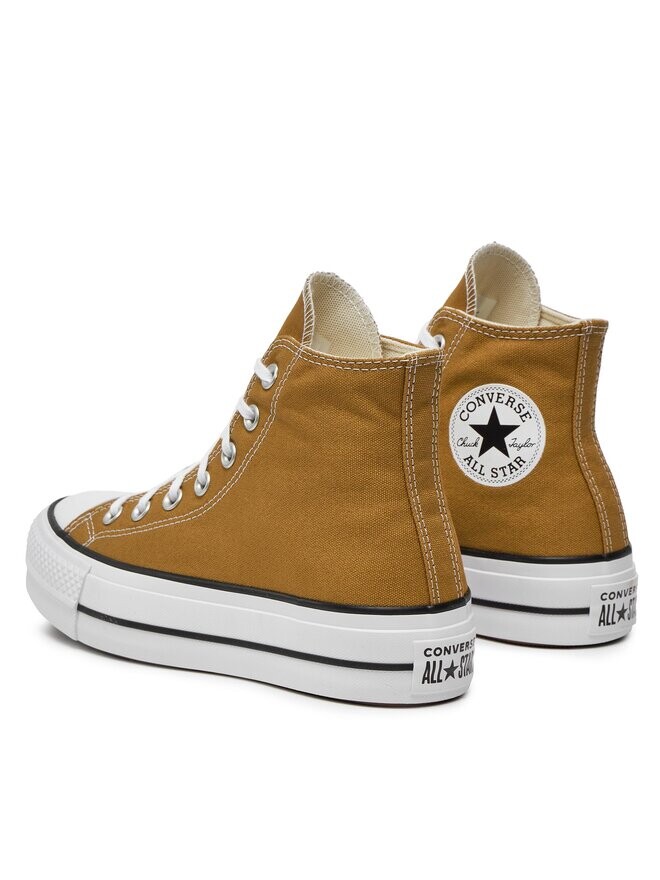 Кеды Converse Chuck Taylor All Star Lift Platform, коричневый — фото 3