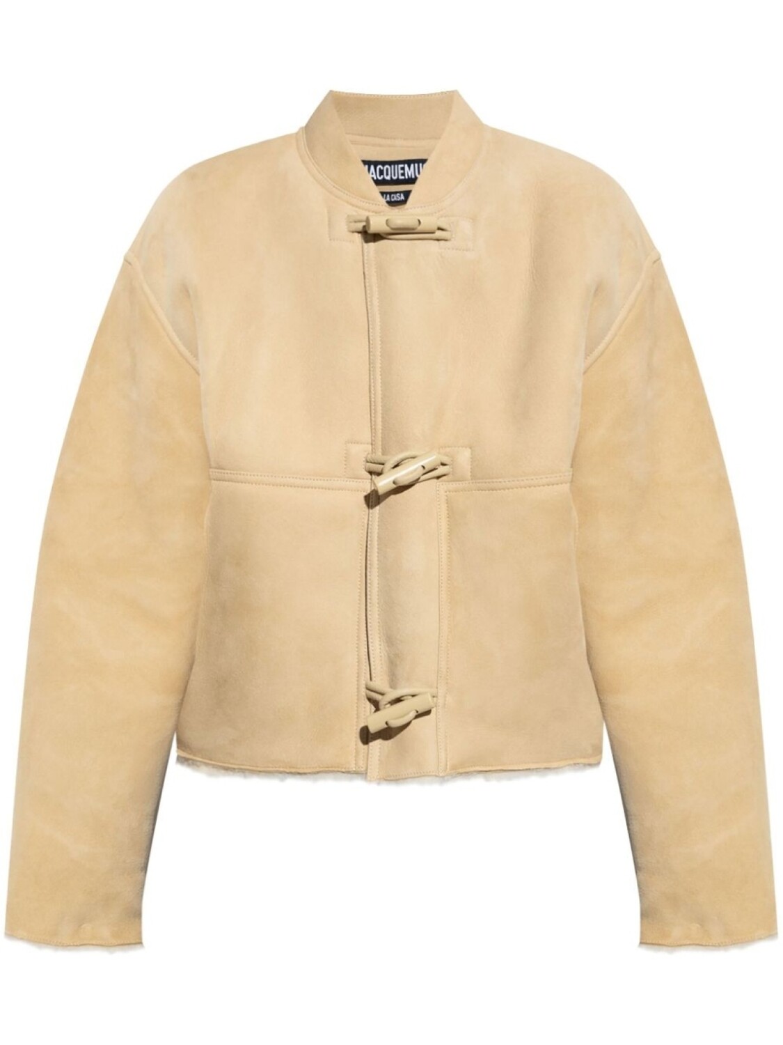

Укороченная куртка Telo Jacquemus, нейтральный цвет