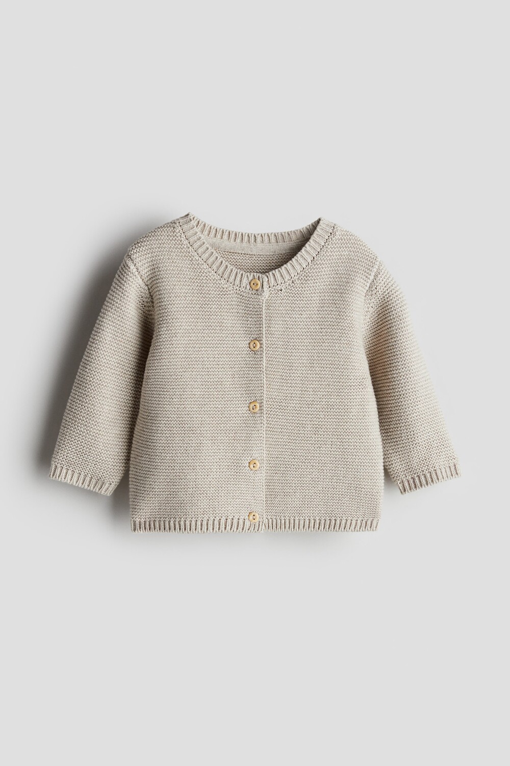 

Вязаный кардиган H&M, бежевый