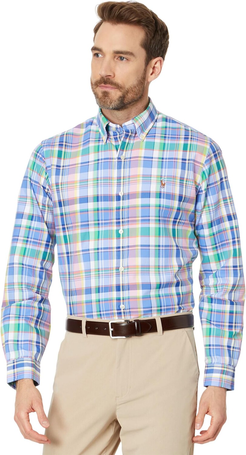 

Рубашка Polo Ralph Lauren Classic Fit Plaid Performance Shirt, разноцветный