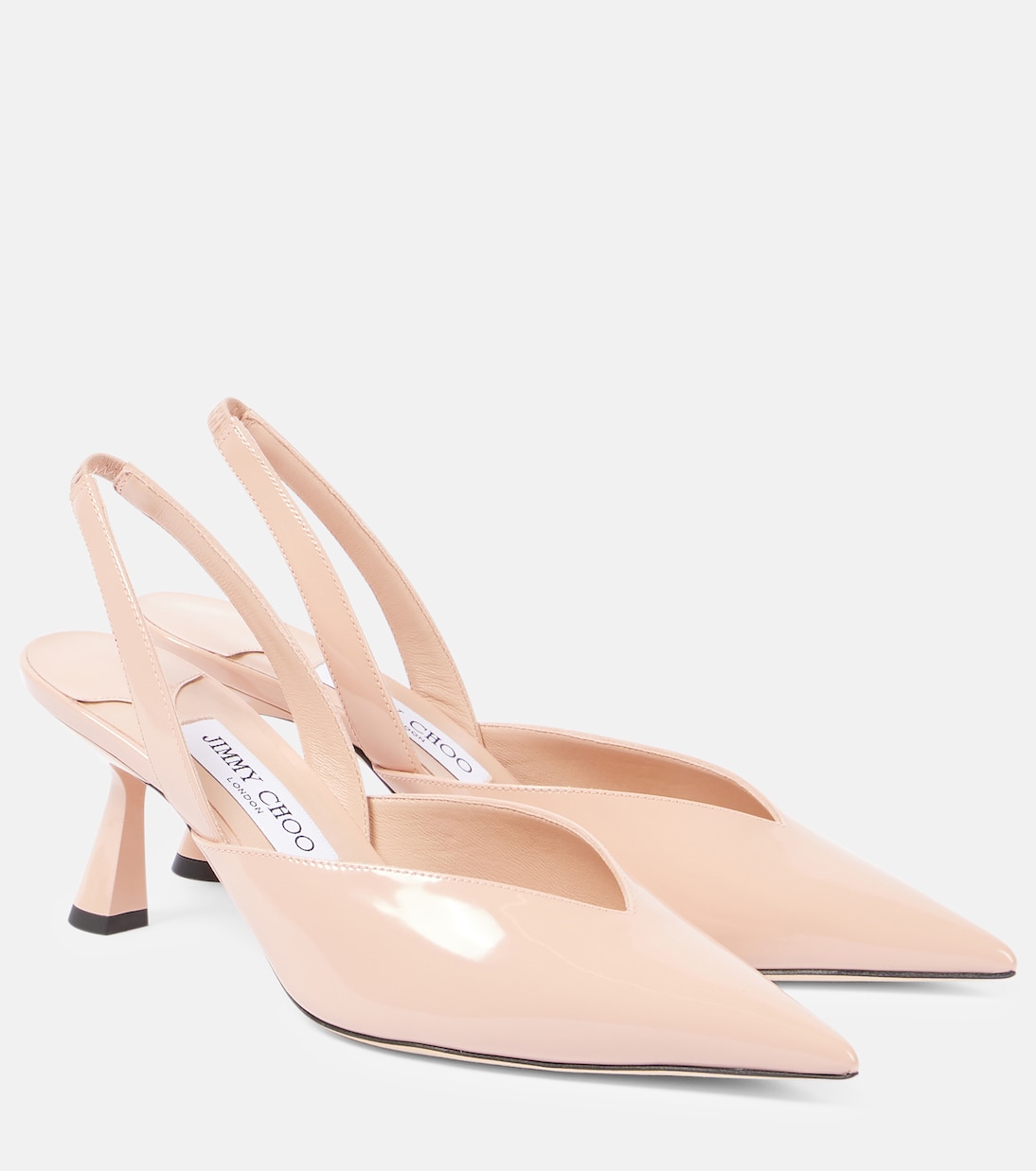 Туфли-лодочки Maryanne 65 из кожи с открытой пяткой Jimmy Choo, Macaron