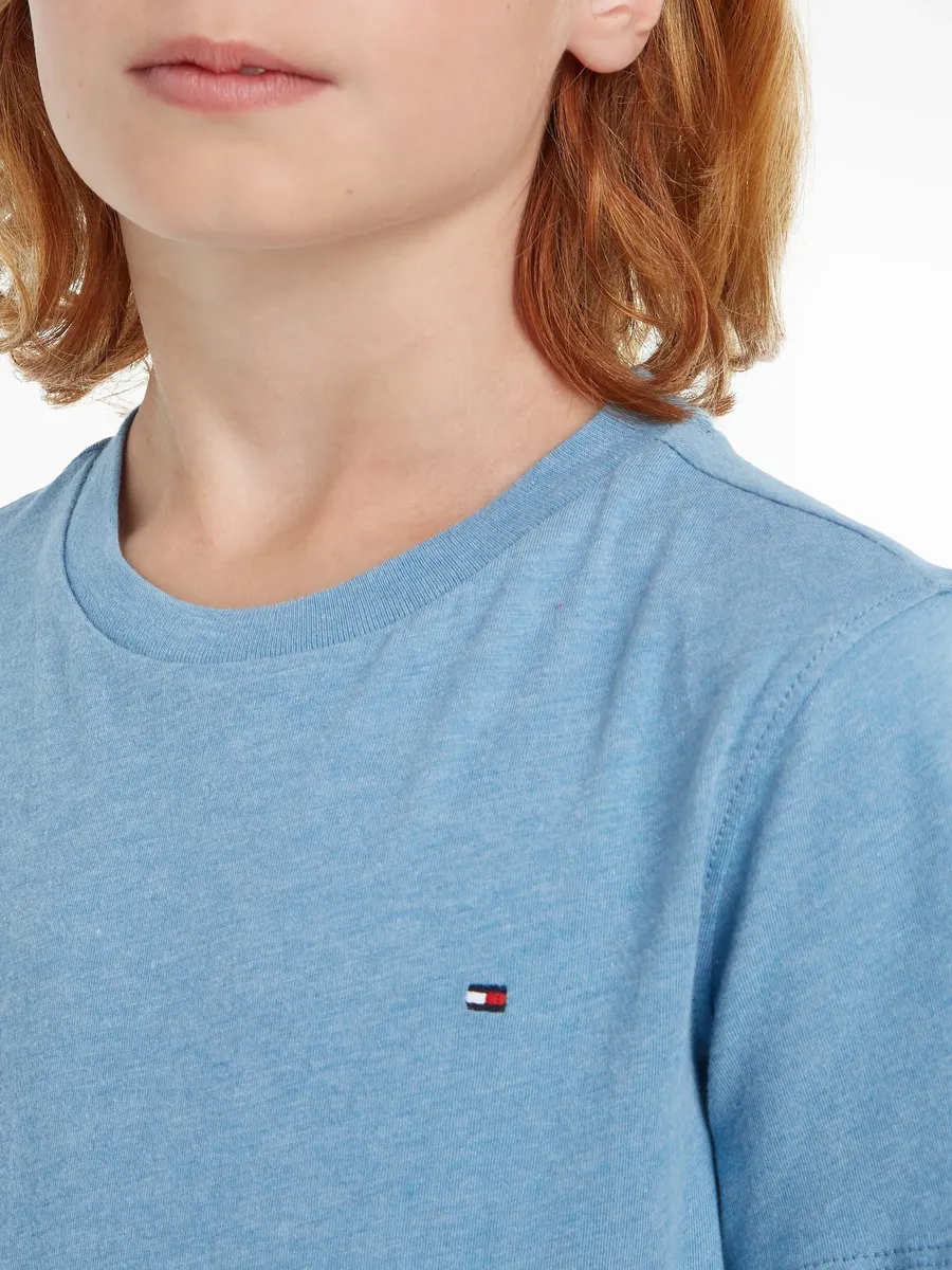 Футболка Tommy Hilfiger "BOYS BASIC CN KNIT", цвет Dark Allure Heather — фото 3