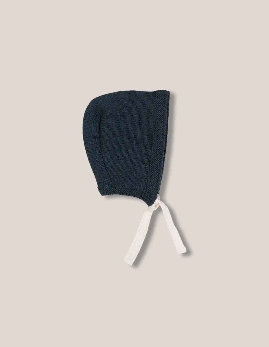 

Детский капюшон из шерсти с контрастной лентой Gocco, серый